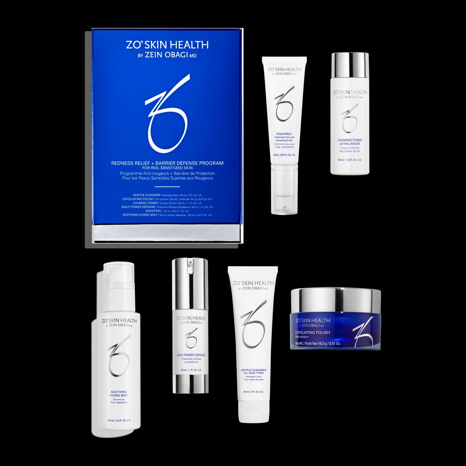 ZO® Skin Health — Redness Relief + Barrier Defense Program — 6 product regimen